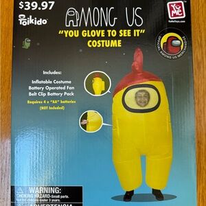 Among Us Yellow Inflatable Costume